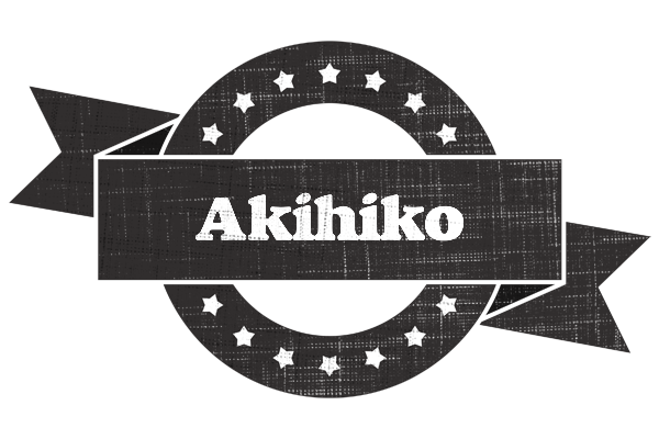 Akihiko grunge logo