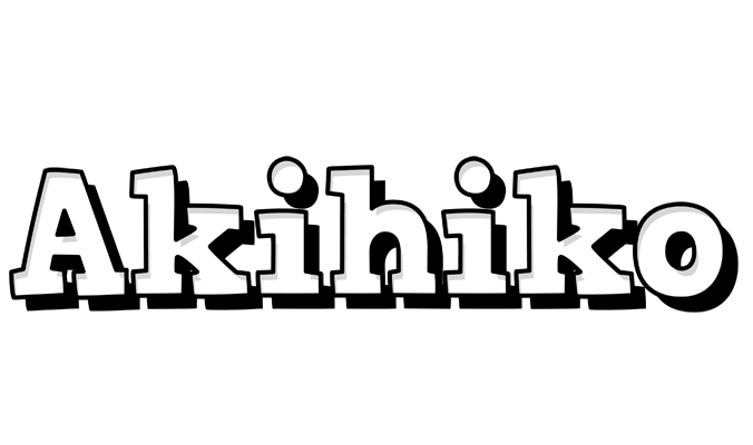 Akihiko snowing logo
