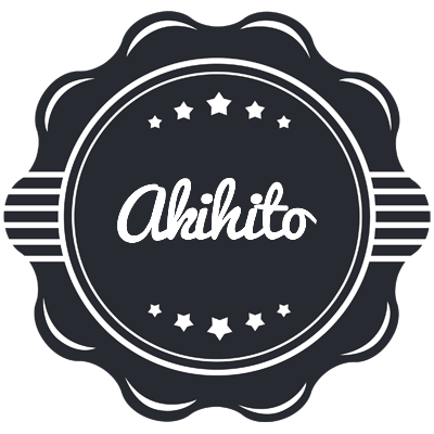 Akihito badge logo
