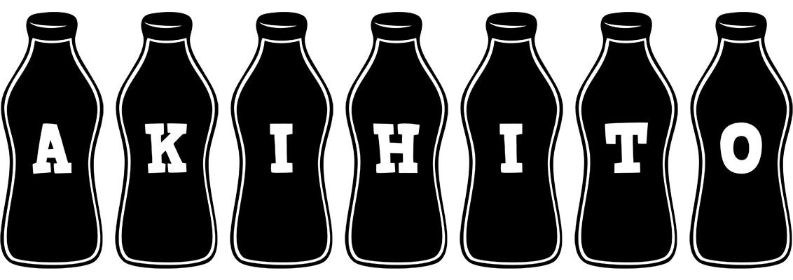 Akihito bottle logo