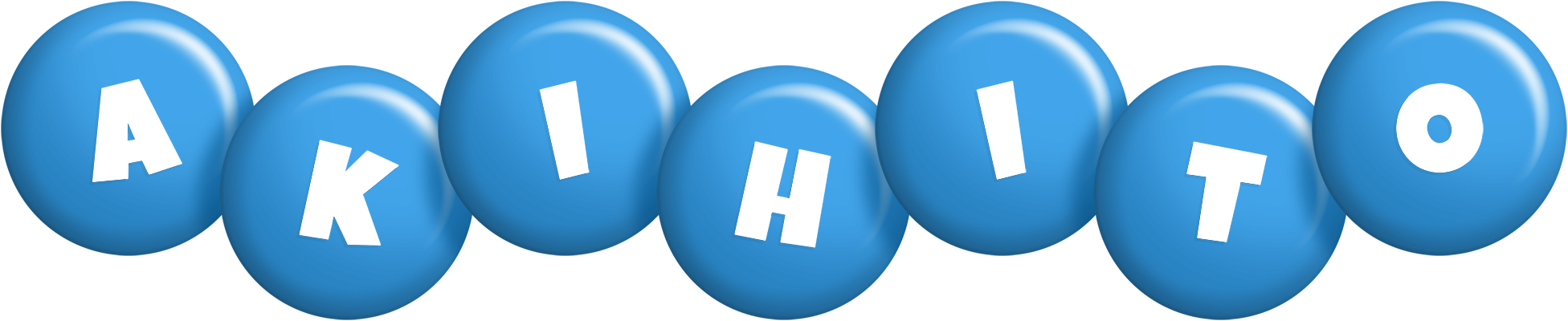 Akihito candy-blue logo