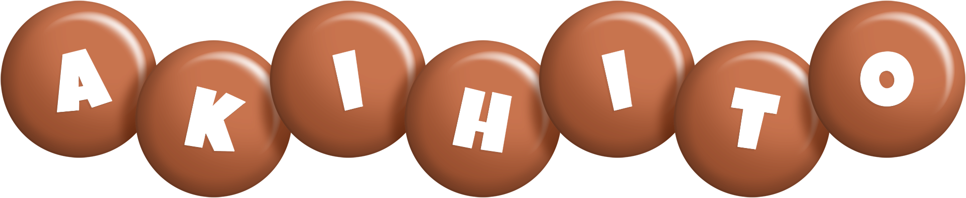 Akihito candy-brown logo