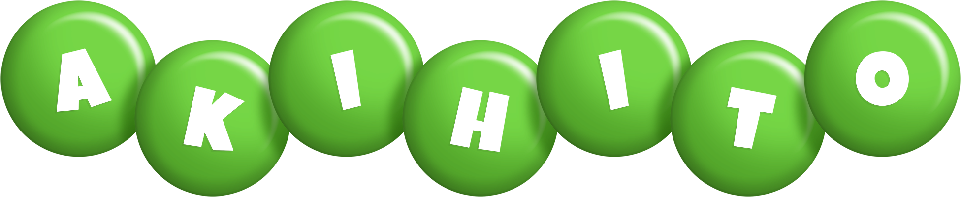 Akihito candy-green logo