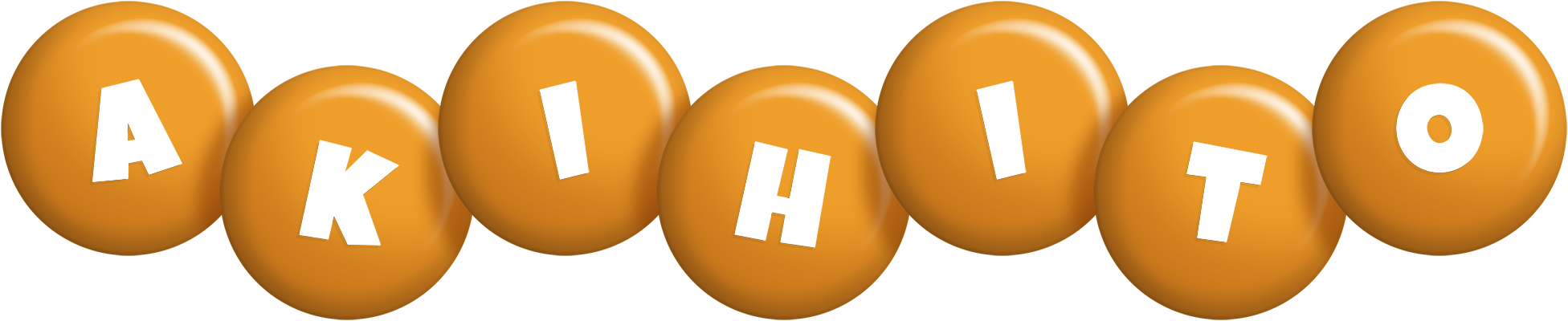 Akihito candy-orange logo