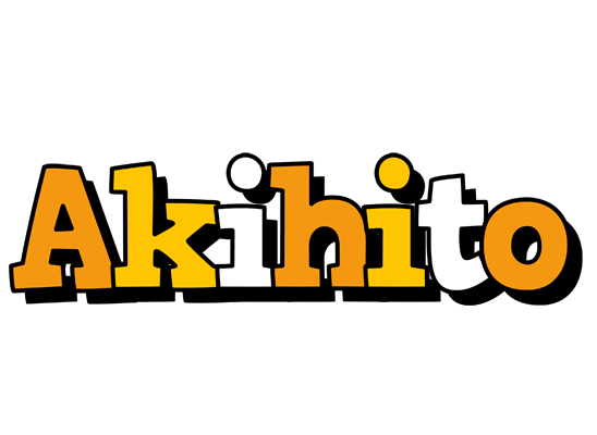 Akihito cartoon logo
