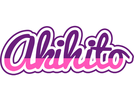 Akihito cheerful logo
