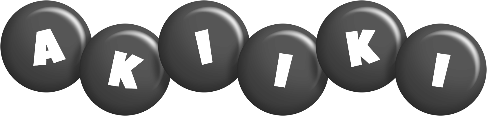 Akiiki candy-black logo