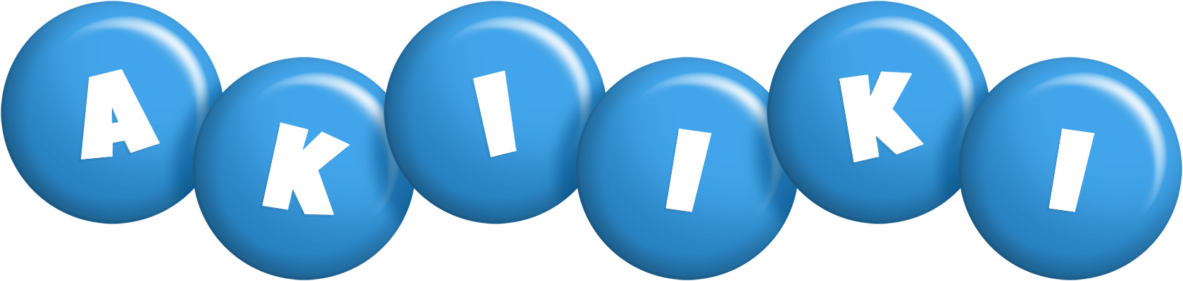 Akiiki candy-blue logo