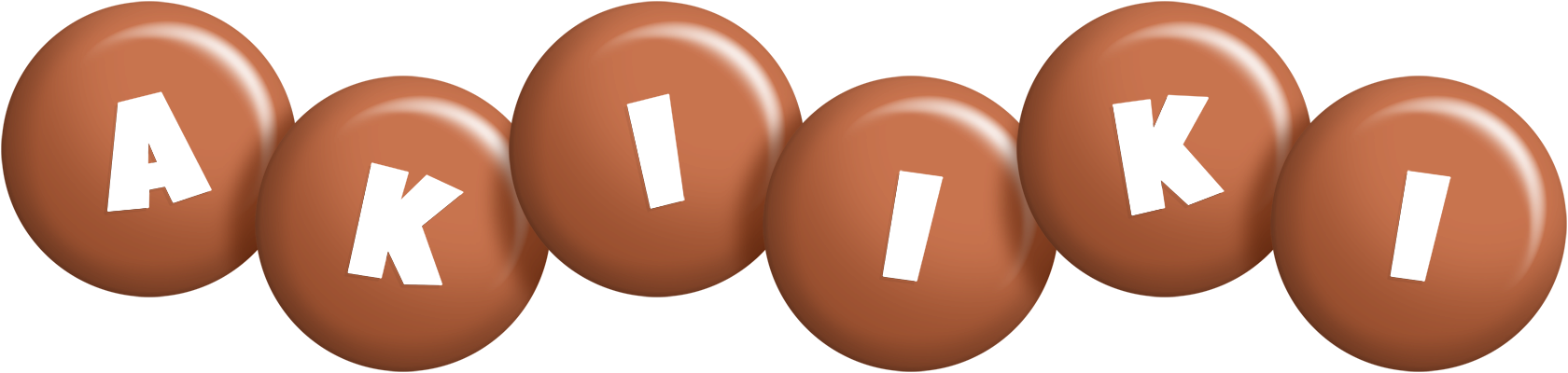Akiiki candy-brown logo