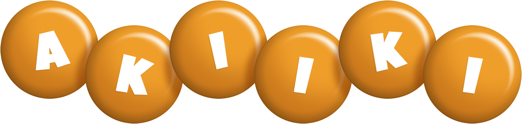 Akiiki candy-orange logo