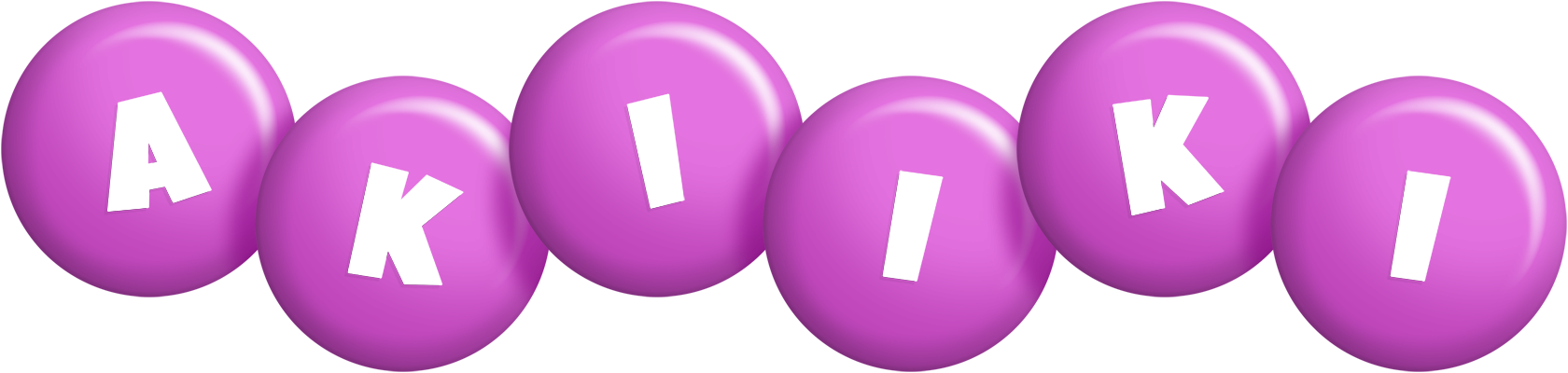 Akiiki candy-purple logo