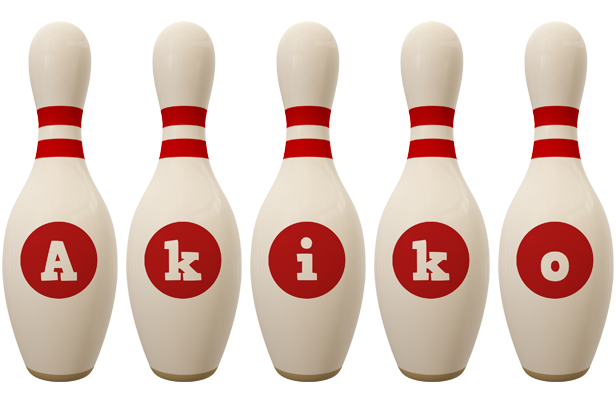 Akiko bowling-pin logo