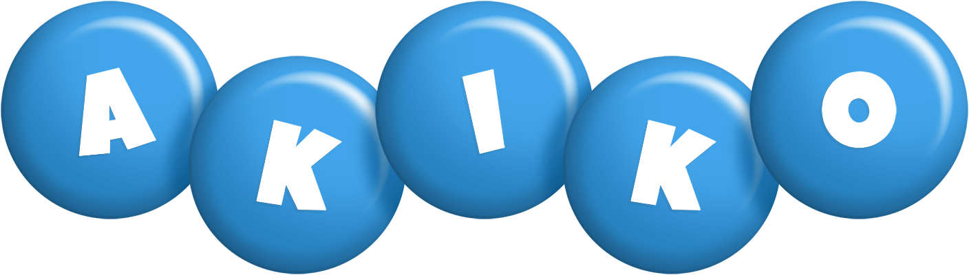 Akiko candy-blue logo