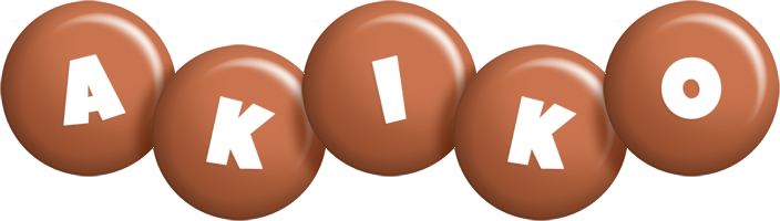Akiko candy-brown logo