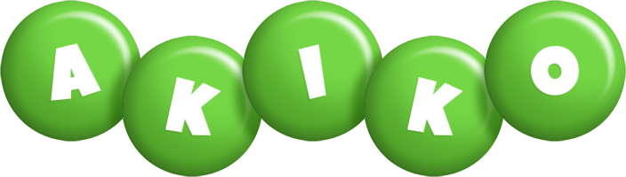Akiko candy-green logo