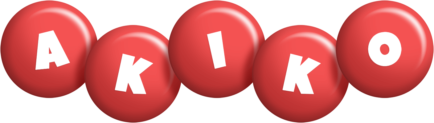 Akiko candy-red logo