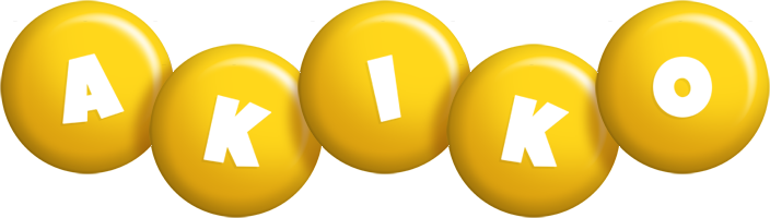 Akiko candy-yellow logo