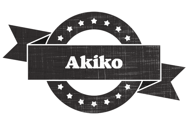 Akiko grunge logo