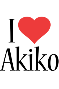 Akiko i-love logo