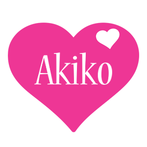 Akiko love-heart logo