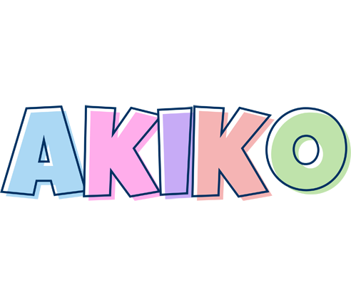 Akiko pastel logo