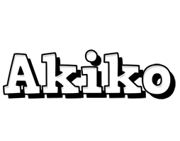 Akiko snowing logo