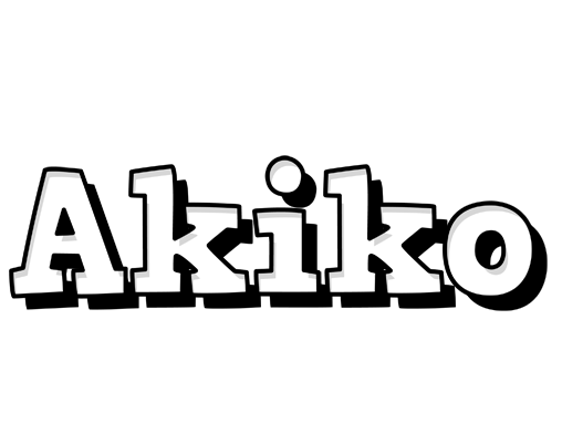 Akiko snowing logo