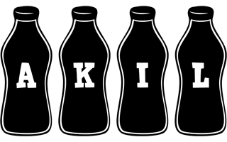Akil bottle logo