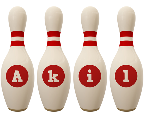 Akil bowling-pin logo