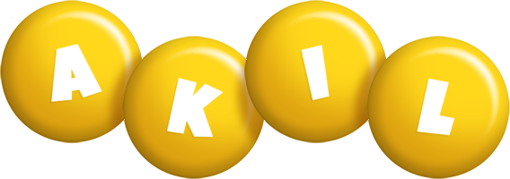 Akil candy-yellow logo