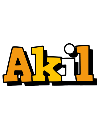 Akil cartoon logo