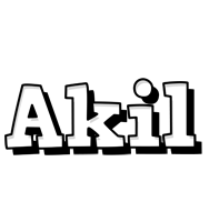 Akil snowing logo