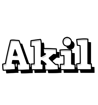 Akil snowing logo