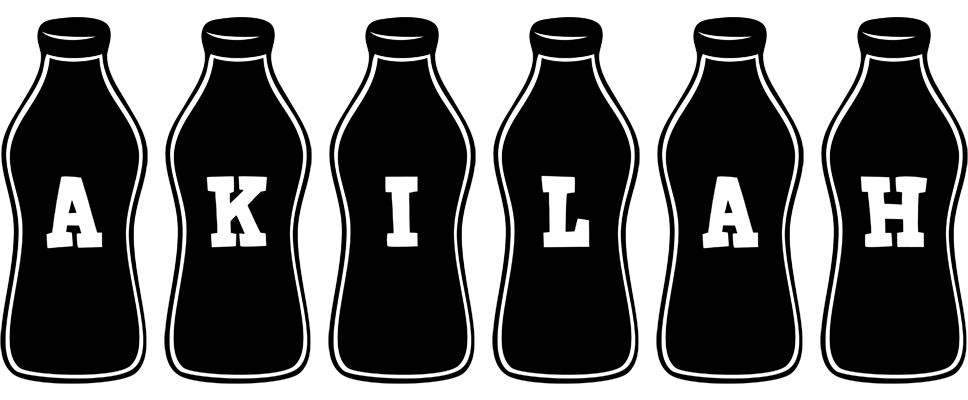 Akilah bottle logo