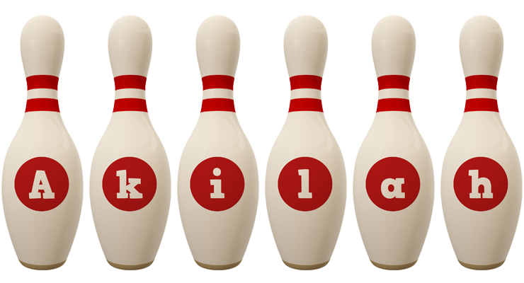 Akilah bowling-pin logo