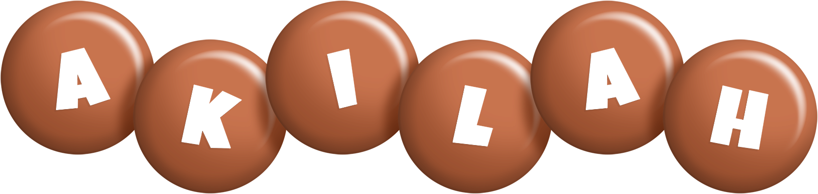 Akilah candy-brown logo