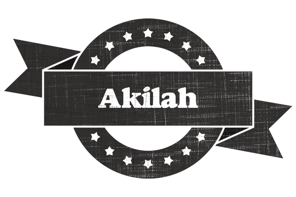 Akilah grunge logo