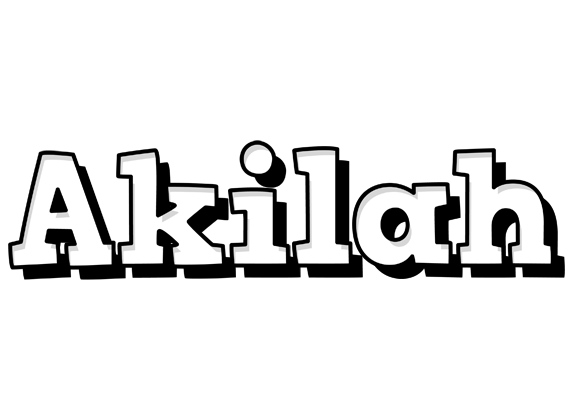 Akilah snowing logo
