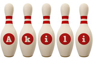 Akili bowling-pin logo