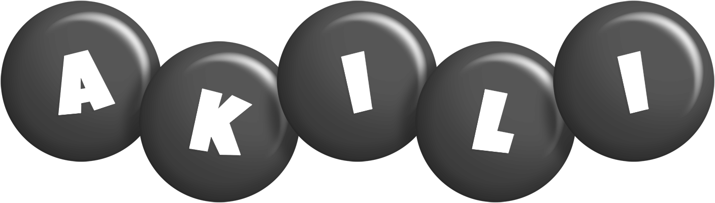 Akili candy-black logo