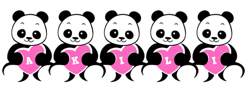 Akili love-panda logo