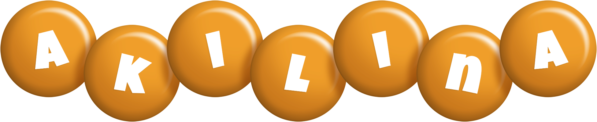 Akilina candy-orange logo