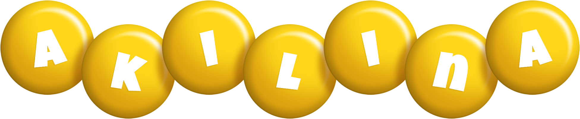 Akilina candy-yellow logo