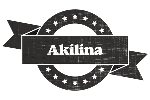 Akilina grunge logo