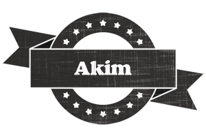 Akim grunge logo