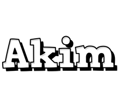 Akim snowing logo