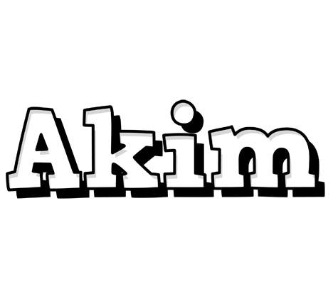Akim snowing logo