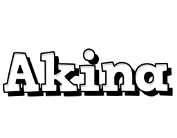 Akina snowing logo