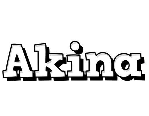 Akina snowing logo