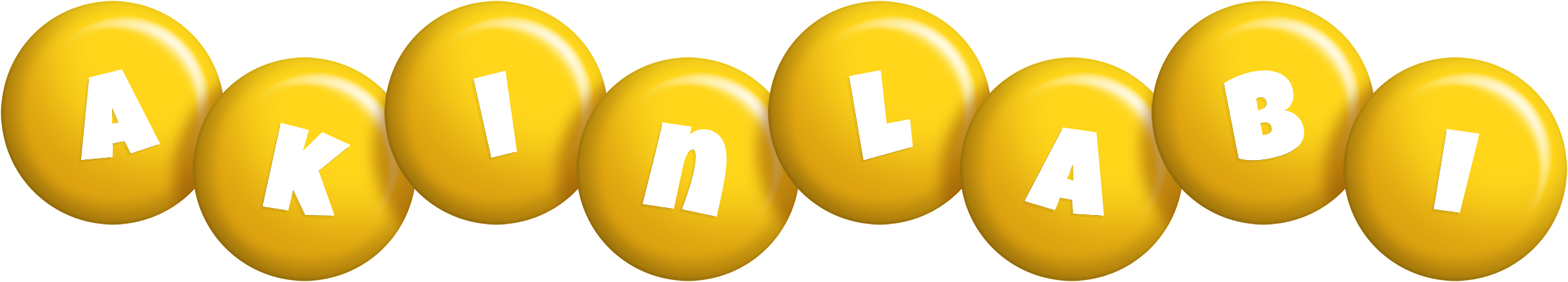 Akinlabi candy-yellow logo